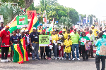 A group photograph during an awareness campaign in Accra on November 23, 2024