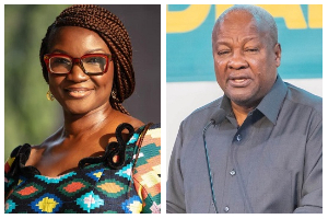 Joyce Bawah Mogtari and John Dramani Mahama