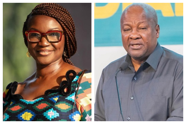 Joyce Bawah Mogtari and John Dramani Mahama