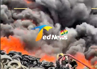 Screen shot from the Afienya fire