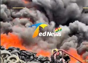 Screen shot from the Afienya fire