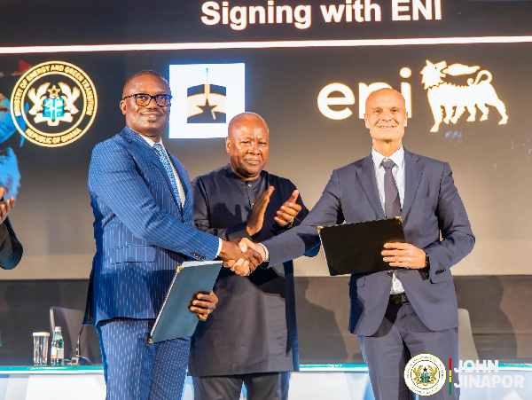 Ghana signs US$1.5 billion deal with ENI and Vitol to boost oil and gas production