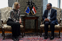 Egyptian Foreign Minister Badr Abdelatty and European Union High Representative for Foreign Affairs