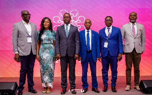 Energy minister John Jinapor (3rd Left) with stakeholders at AETC 2025