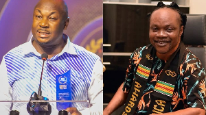 Bright Kankam Boadu (L) warns against Daddy Lumba (R) tribute songs
