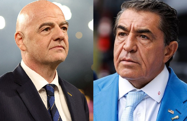 FIFA President Gianni Infantino and US envoy Paolo Zampolli