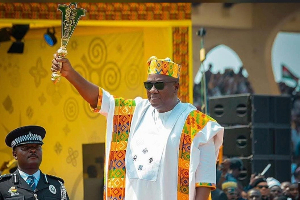 President John Dramani Mahama at his swearing-in ceremony