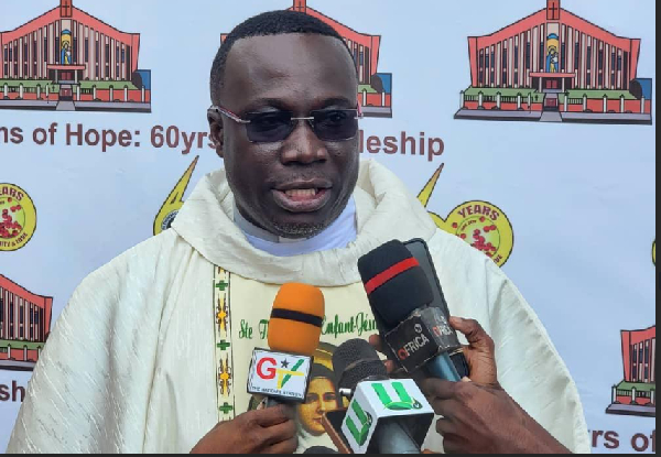 The Parish Priest of St. Theresa Catholic Church, Kaneshie, Rev. Father Francis Destiny Amenuvor