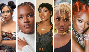 From L to R: Moliy, Amaarae, Gyakie, Wendy Shay and Efya