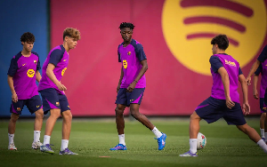 Watch Hafiz Gariba's commanding debut for Barcelona U-19 in UEFA Youth League