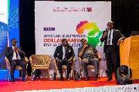 Kwabena Boateng, (extreme right) during his presentation