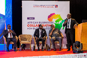 Kwabena Boateng, (extreme Right) During His Presentation