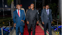 President John Dramani Mahama (M) among other head of states