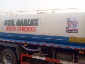 Water tanker delivered to the people of Damango by John Mahama