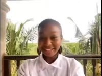 The black American lady says rent in Ghana is cheap