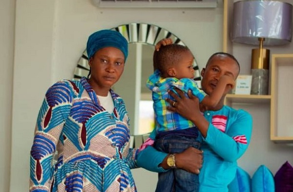 Prophetess Adelaide and her husband with their 3-year-old son