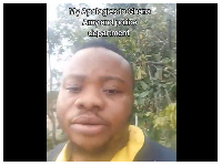 Snipped photo of the illegal miner who apologised for ‘shoot, kill, or butcher' comment