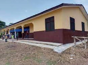 The three-unit classroom block inaugurated by out-going DCE for Adansi-Akrofuom