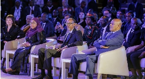 President Samia Suluhu Hassan (2nd L) and her counterpart Paul Kagame