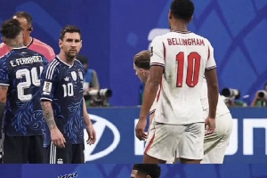 Messi and Bellingham were seen in an argument during the game
