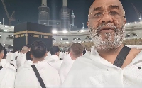 Alhaji Sinare at precincts of Kabah, Mecca
