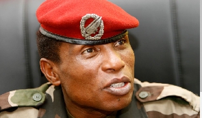 Capt Moussa Dadis Camara was recaptured and returned to prison on Saturday