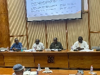 Minister for Finance, Ken Ofori-Atta seated at a Council of State meeting on Thursday