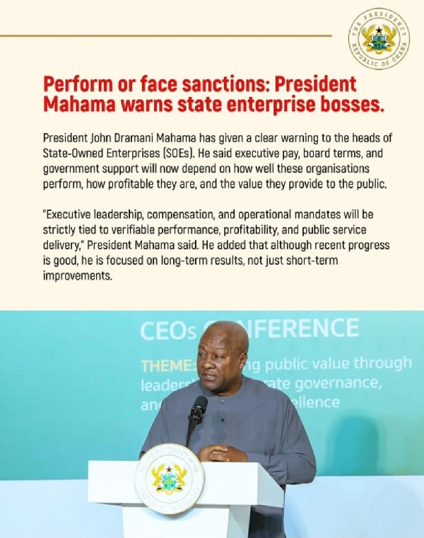 Senyo Hosi says JM's remarks at the SIGA Boards and CEOs Conference provided clarity