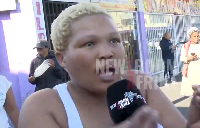 The South African woman says she doesn't like the anti-illegal immigration demonstrations
