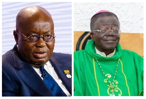 President Akufo-Addo and Most Reverend Joseph Osei - Bonsu