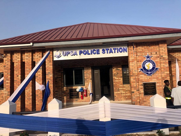 A picture of the newly built police station