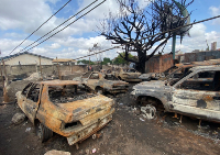 10 cars have been burnt in the fire incident at Mempeasem, Kumasi