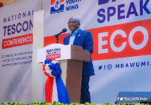 Dr. Mahamudu Bawumia spoke at the TESCON Conference on April 7, 2022