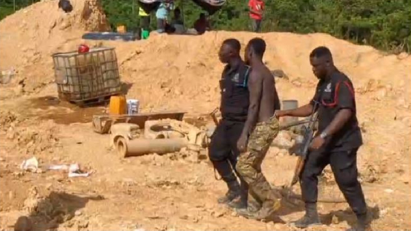 Suspected galamseyers have been arrested by the police