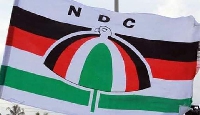 A hoisted NDC flag