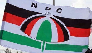 Hoisted NDC Flag