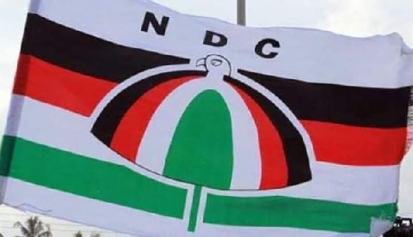 The National Democratic Congress (NDC) flag