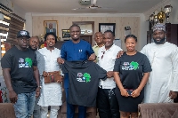 Sports minister with Toloba Sports Consult officials, others