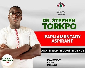 Akatsi North constituency MP hopeful, Stephen Torkpo