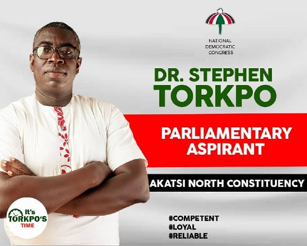 Akatsi North constituency MP hopeful, Stephen Torkpo