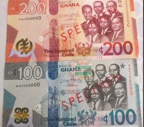 File photo of Ghana cedis notes