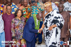 Dr Bawumia met the Ga Mantse as part of his campaign activities