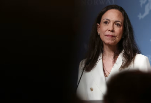 Nobel Peace Prize laureate and Venezuelan opposition leader Maria Corina Machado