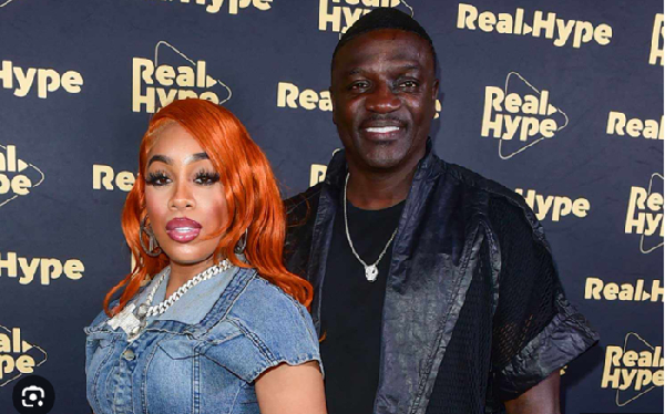 Akon and his wife, Tomeka Thiam