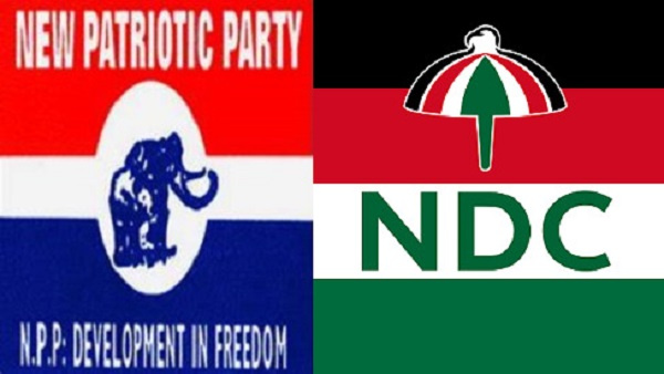 Logos of NPP and NDC