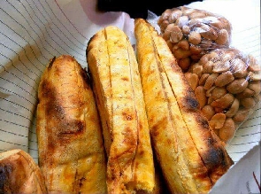 Roasted plantain