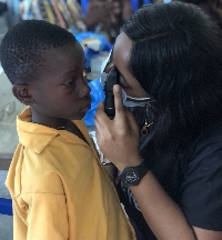 The pupils also received free lenses at the screening
