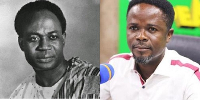 Dr. Kwame Nkrumah (left) and Dan Kwaku Yeboah (right)