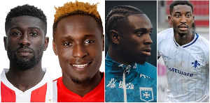 From L to R: Derrick Luckassen, Marvin Senaya, Daniel Agyei, Patrick Pfeiffer are Ghanaian players