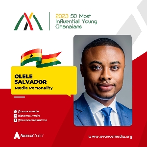 Olele Salvador named among 50 Most Influential Young Ghanaians